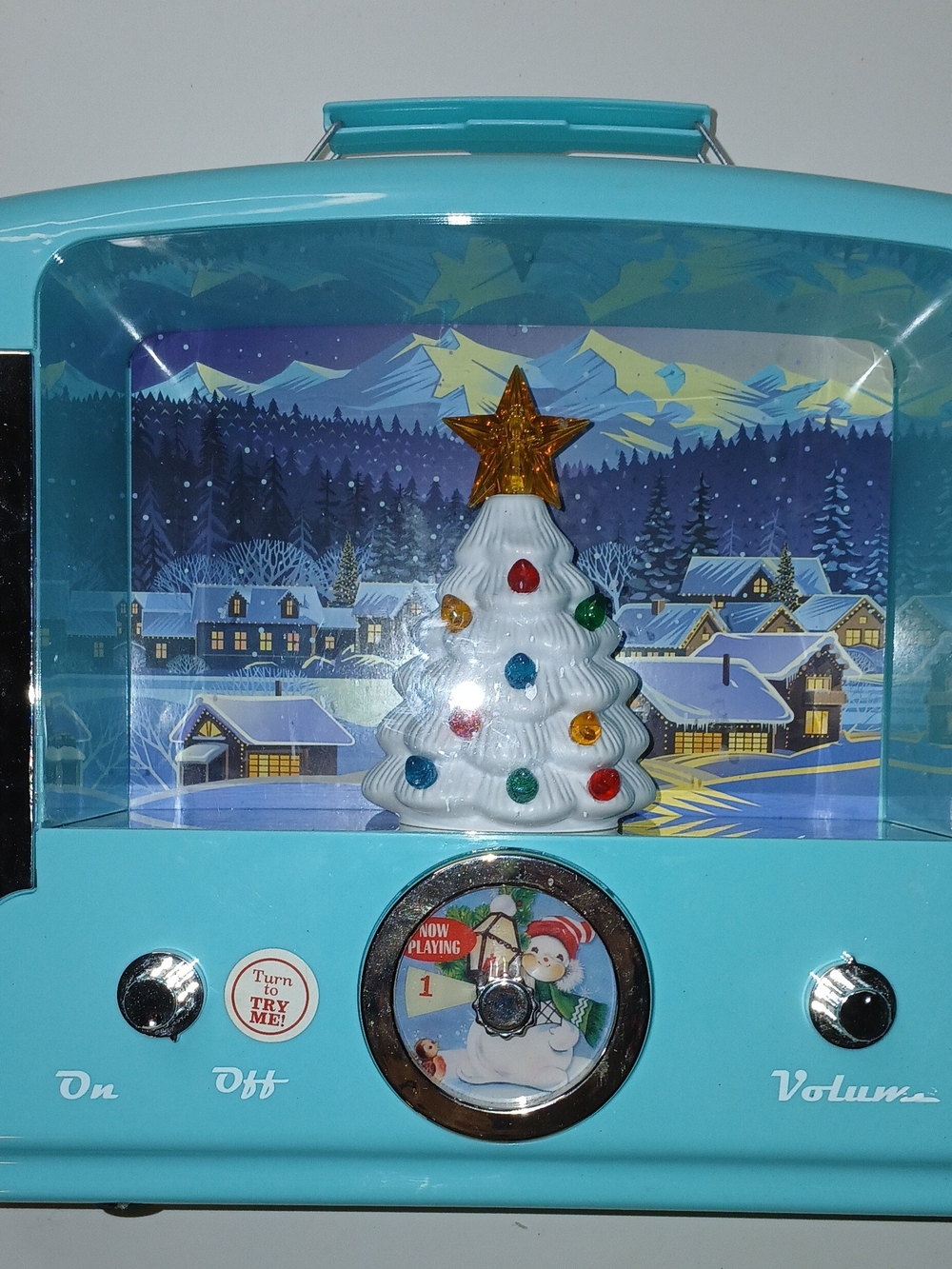Mr.Christmas Vintage Style Christmas Radio Decor